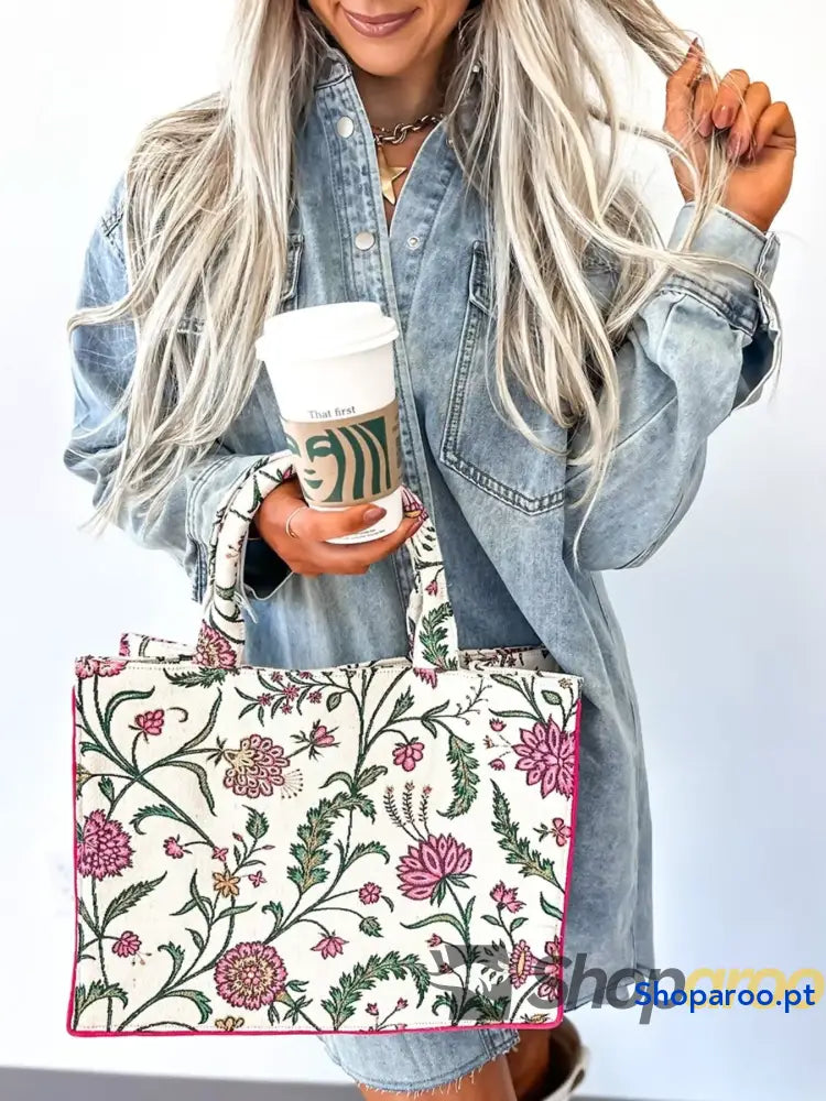 Chest Pocket Raw Hem Denim Loose Shirt Dress