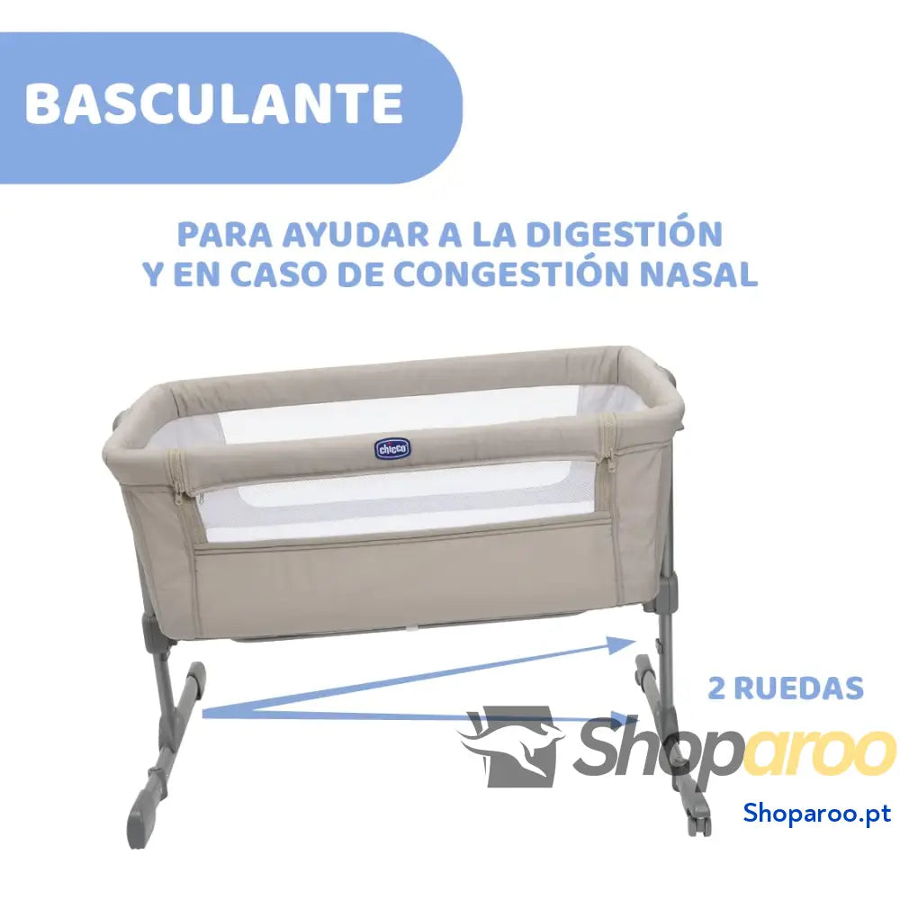 Chicco Next2Me Essential Cuna para Recién Nacido Sostenible Compatible con Diferentes Camas Altura Ajustable Inclinable
