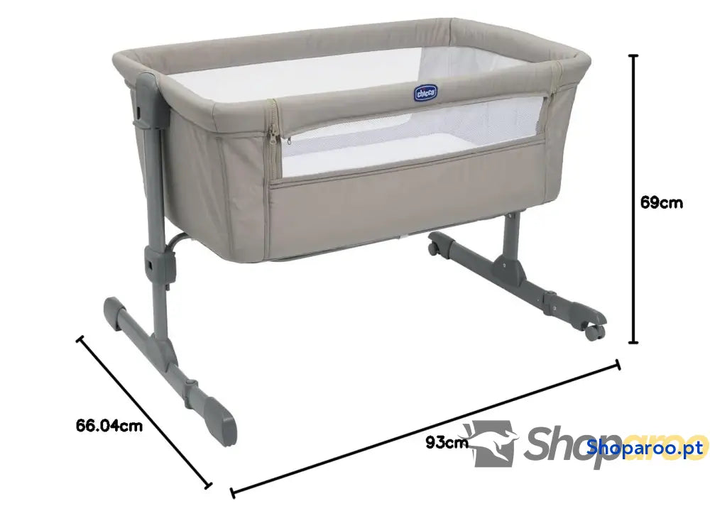 Chicco Next2Me Essential Cuna para Recién Nacido Sostenible Compatible con Diferentes Camas Altura Ajustable Inclinable