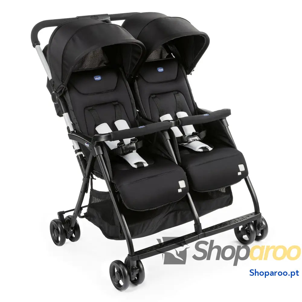 Chicco OHlalà Twin Cadeira de passeio gémeas meses a 15 kg para botões punho e irmãos carrinho duplo reclinável