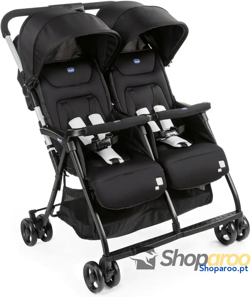 Chicco OHlalà Twin Cadeira de passeio gémeas meses a 15 kg para botões punho e irmãos carrinho duplo reclinável