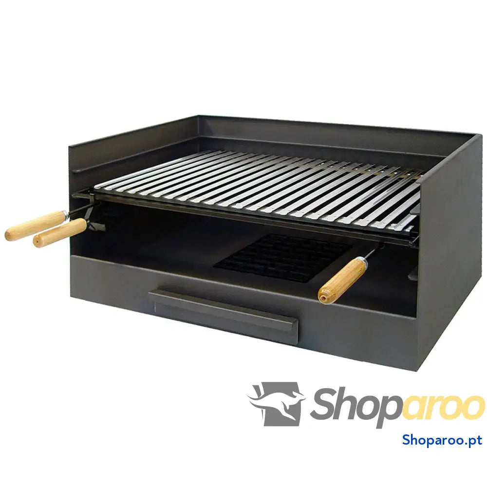 Churrasco Imex el Zorro Sobremesa Grelhador Carvão Preto Aço inoxidável 61 x 40 x 32 cm