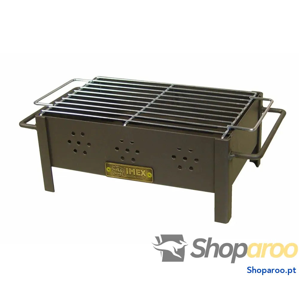 Churrasco Imex el Zorro Sobremesa Grelhador Carvão Preto Metal 31 x 21 x 14 cm
