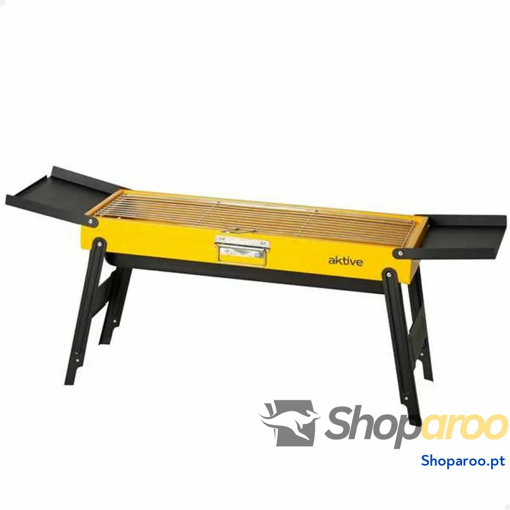 Churrasco Portátil Aktive Aço 89 x 32 x 22 cm Amarelo