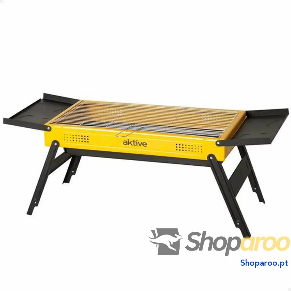 Churrasco Portátil Aktive Aço 89 x 33 x 33 cm Amarelo