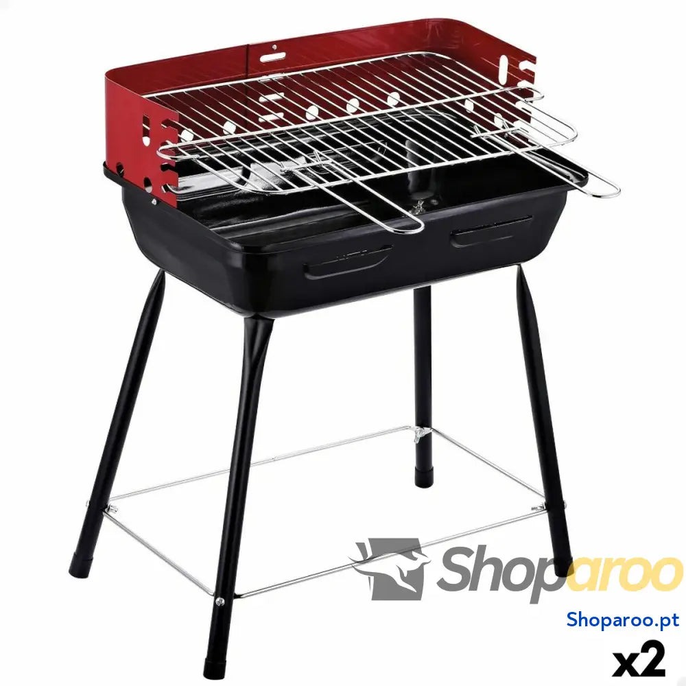 Churrasco Portátil Aktive Metal 42 x 54 x 42 cm (2 Unidades)