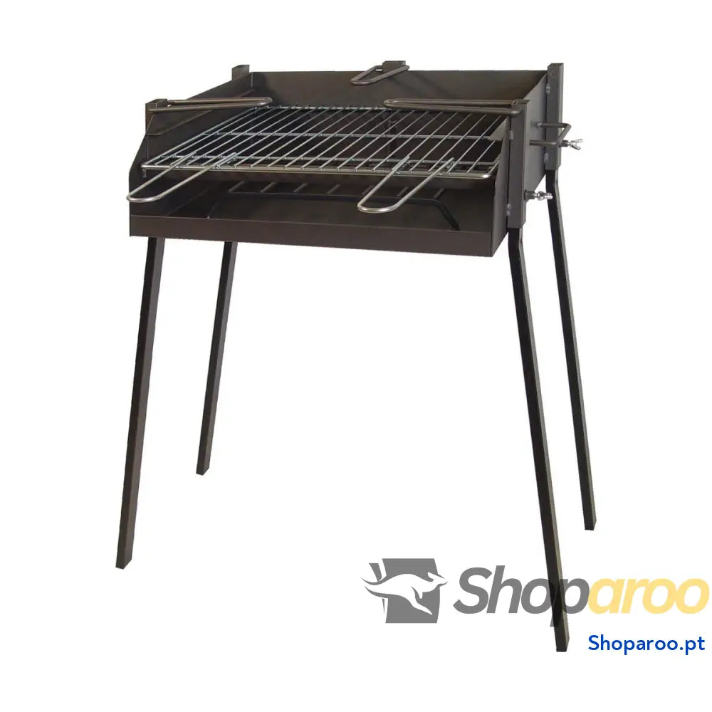 Churrasqueira a Carvão com Pernas Imex el Zorro Preto Metal 50 x 40 x 75 cm