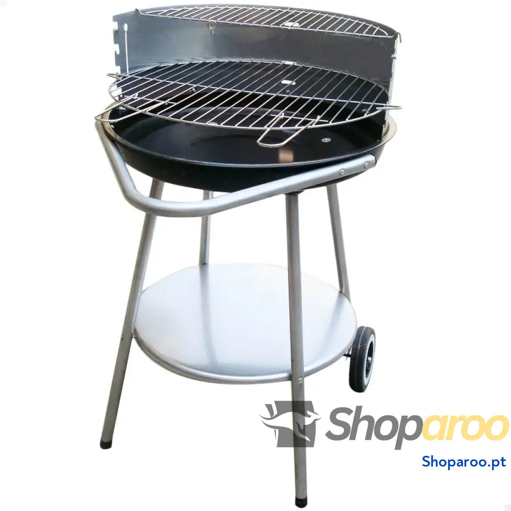 Churrasqueira a Carvão com Rodas Aktive Metal Esmaltado 51 x 82 x 51 cm Preto