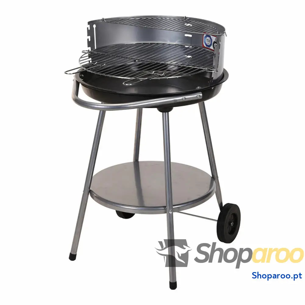 Churrasqueira a Carvão com Rodas Grelhador Preto Ø 51 cm