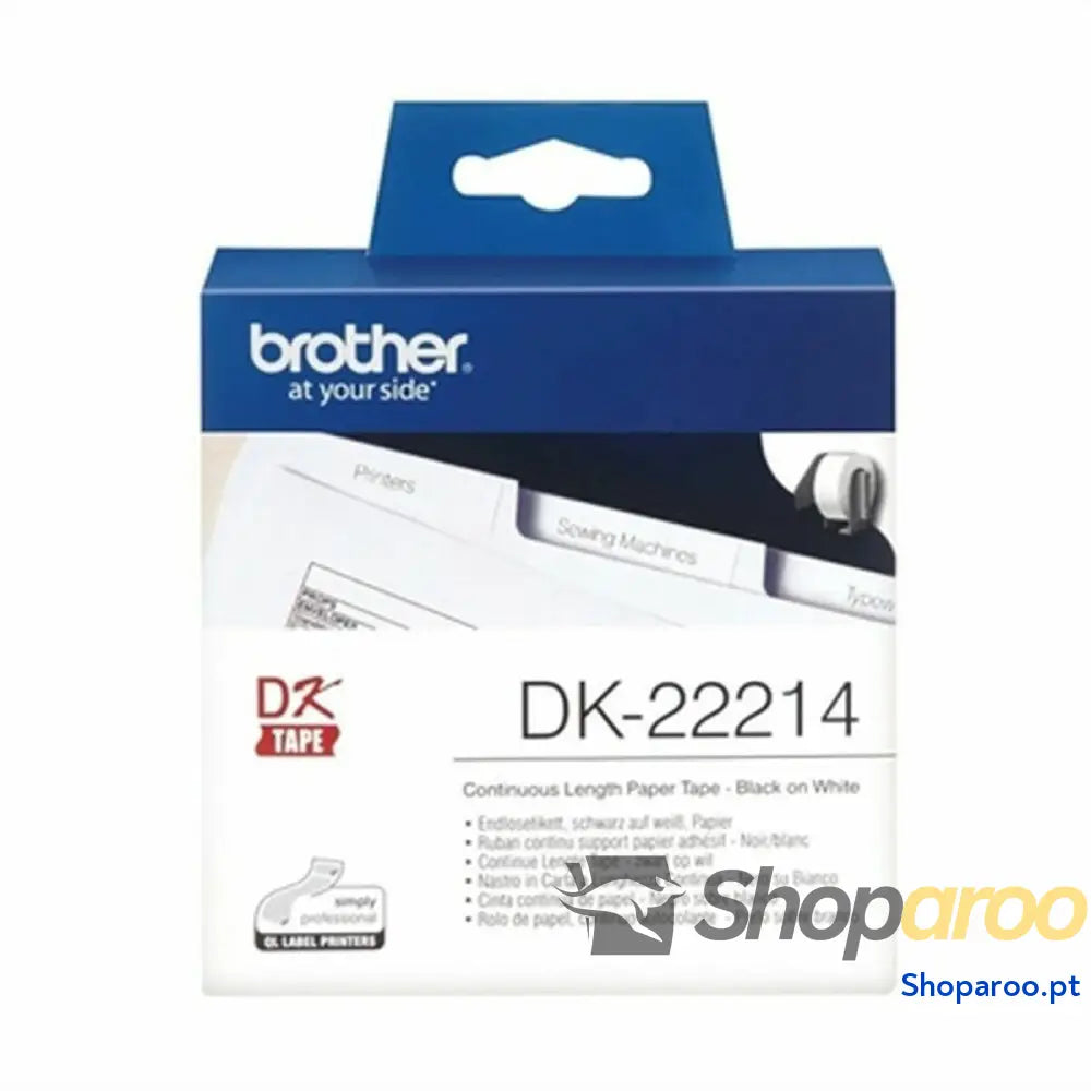 Cinta Contínua de Papel Térmico Brother DK-22214 Branco