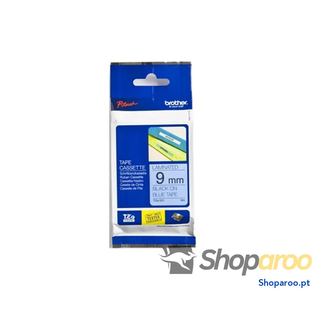 Cinta laminada para máquinas rotuladoras Brother TZE521