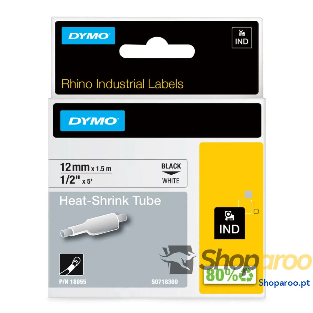 Cinta laminada para máquinas rotuladoras Dymo 18055 Branco 12 mm