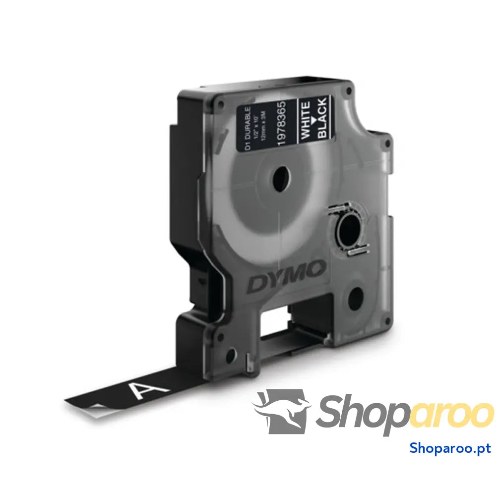 Cinta laminada para máquinas rotuladoras Dymo LM D1 Preto Branco/Preto