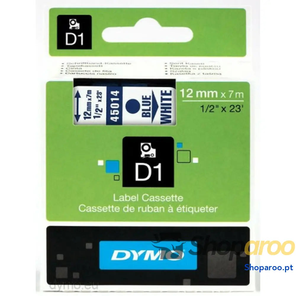Cinta laminada para máquinas rotuladoras Dymo S0720540 Azul/Branco