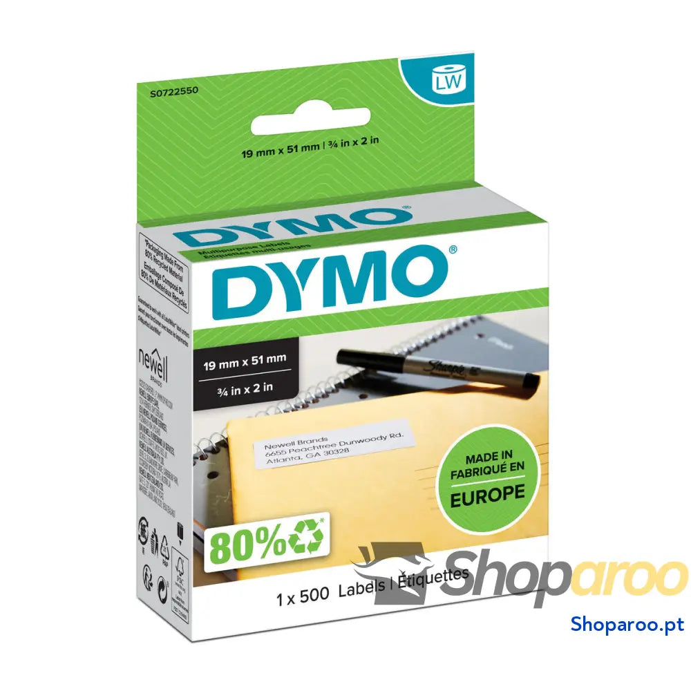 Cinta laminada para máquinas rotuladoras Dymo S0722550 Branco
