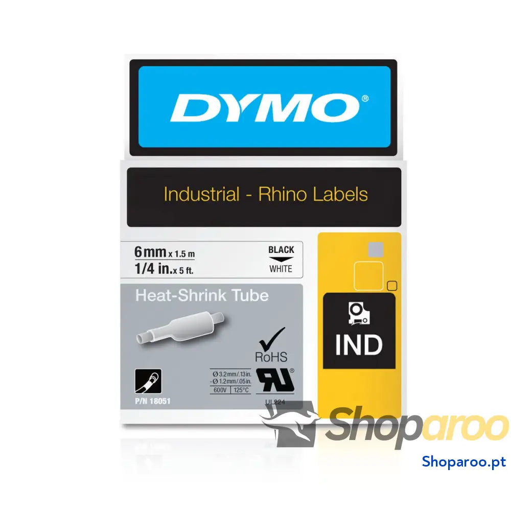 Cinta laminada para máquinas rotuladoras ID1-6 Dymo 18051 Branco