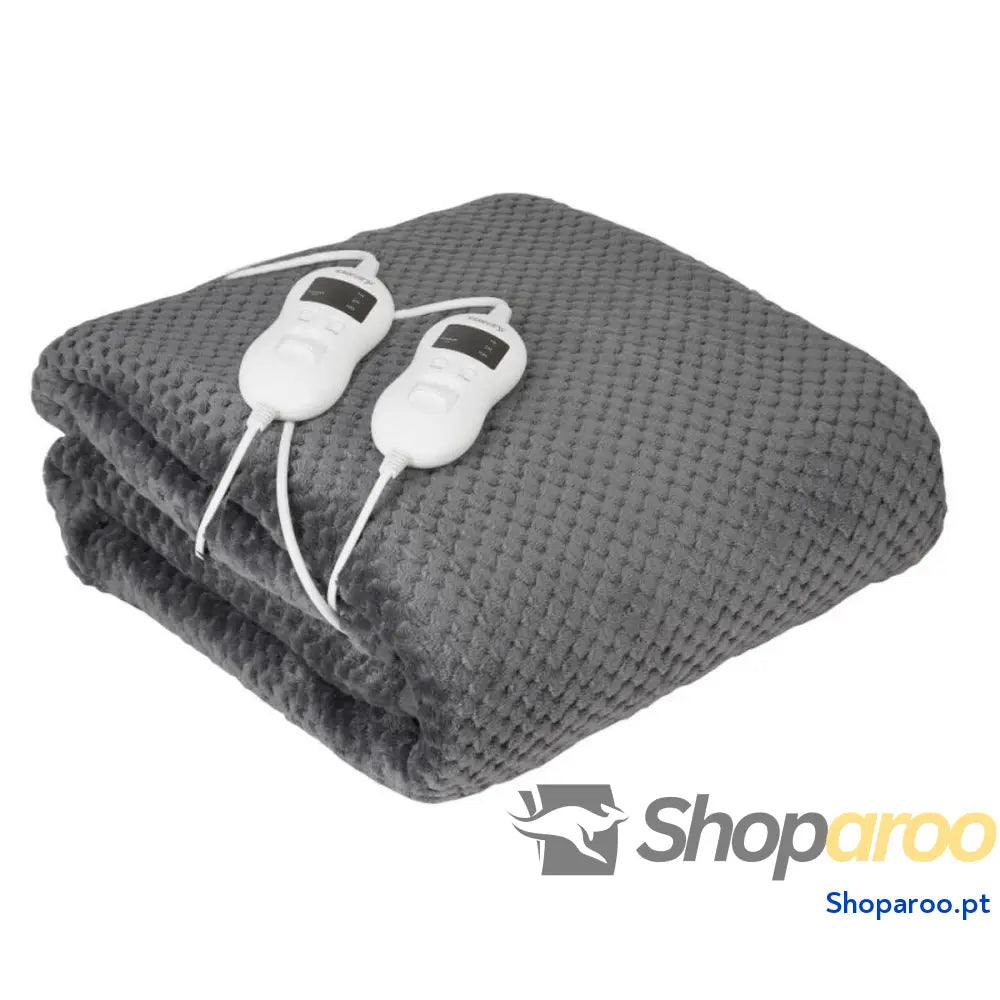 Cobertor Elétrico Adler CR 7417 150 X 160 CM  Branco Cinzento Poliéster