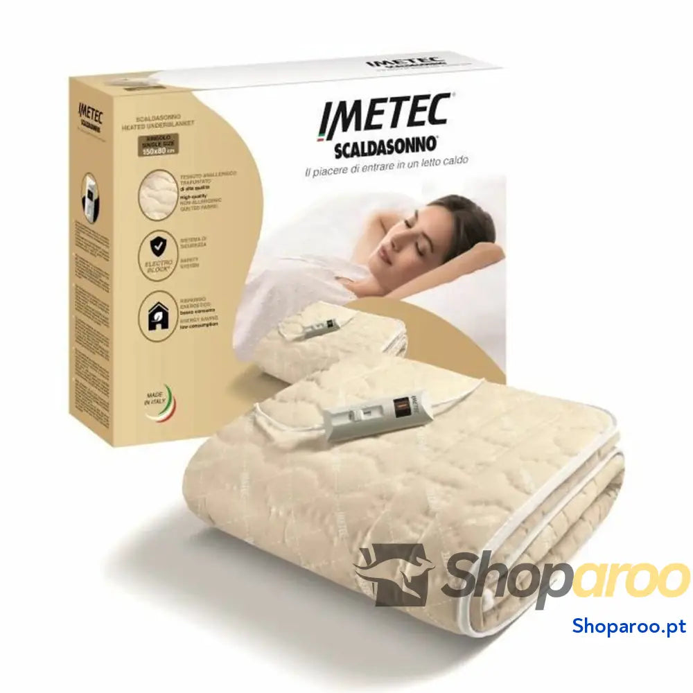 Cobertor Elétrico IMETEC 150 x 80 cm Bege