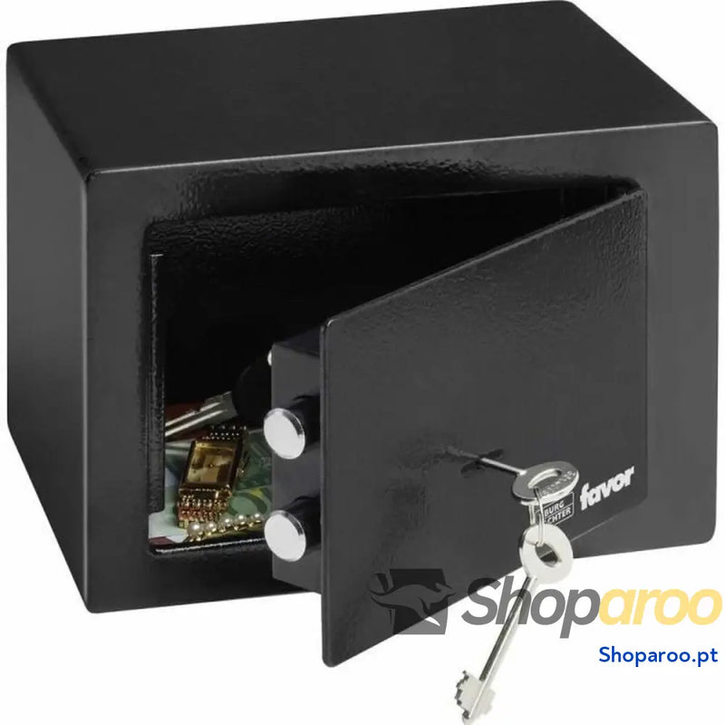 Cofre Burg Wachter 17 x 23 cm Preto Metal