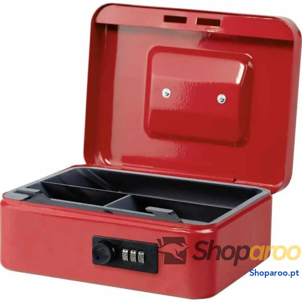 Cofre Burg Wachter Money Code 5020 Vermelho Aço Combinação
