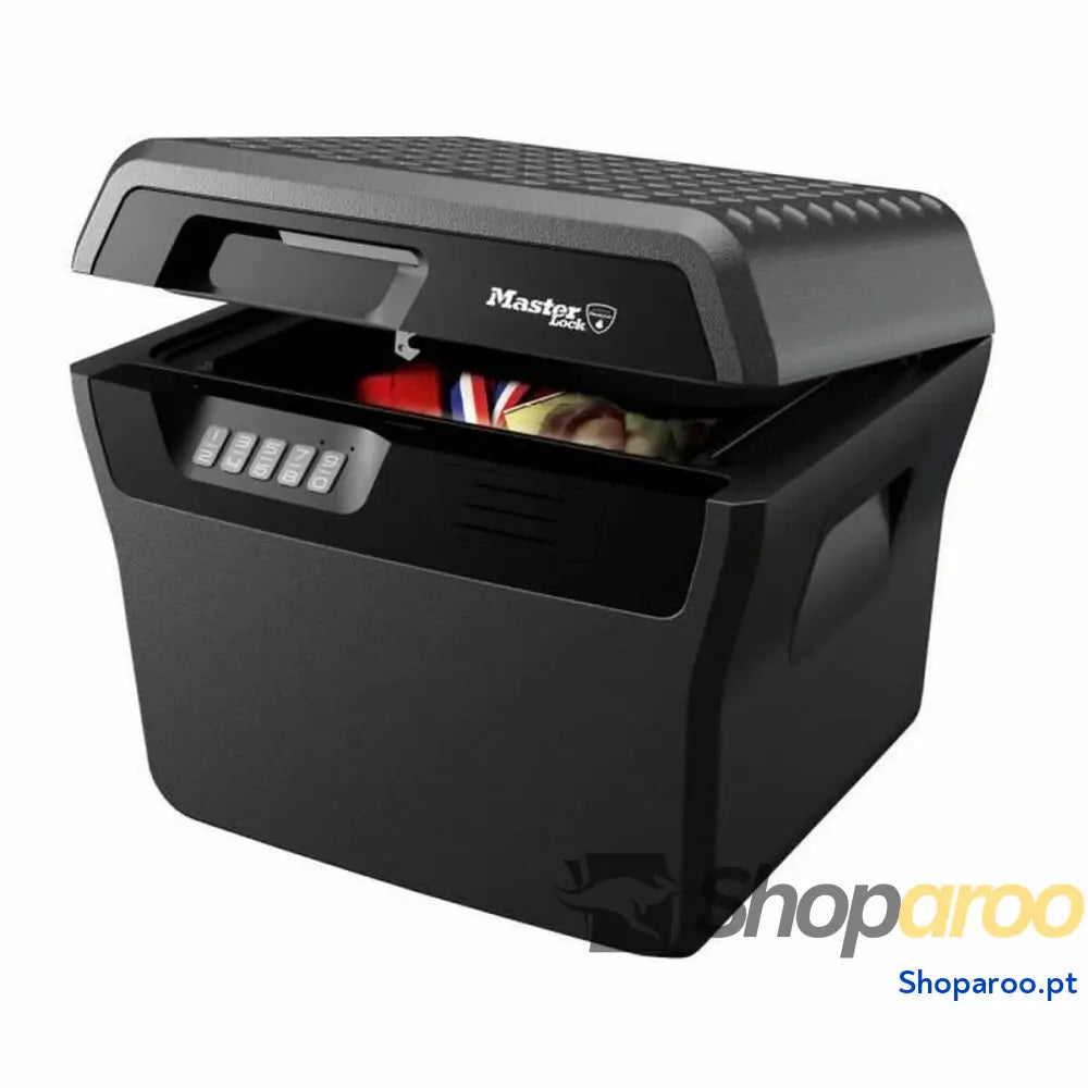 Cofre com Fecho Eletrónico Master Lock Preto 18,5 L
