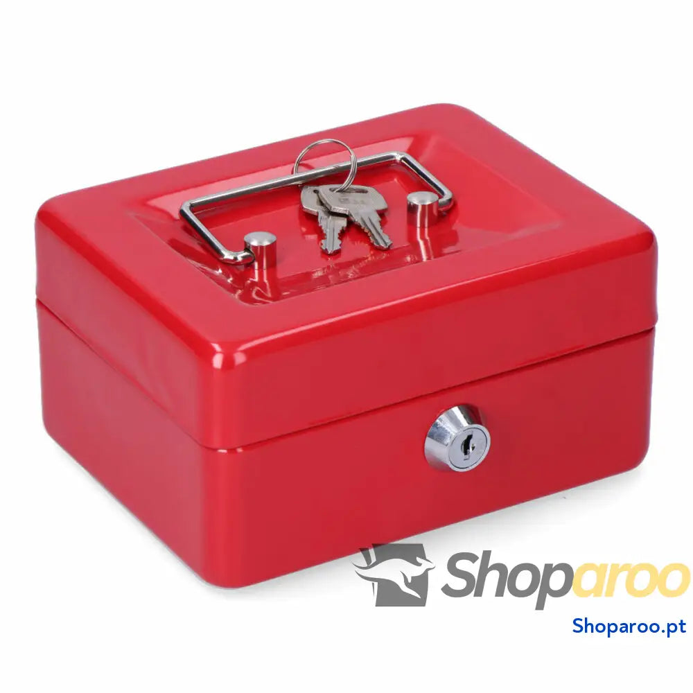 Cofre Micel CFC09 M13392 Vermelho Aço 15,2 x 11,8 8 cm