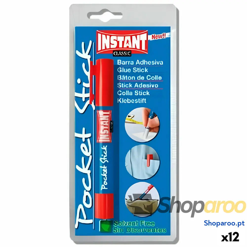 Cola de barra INSTANT Pocket Stick Classic 5 g (12 Unidades)