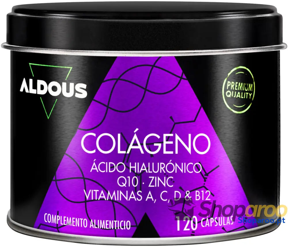 Colágeno Hidrolisado Puro + Ácido Hialurônico + Coenzima Q10 + Vitaminas e B12 + Zinco 120 dias Dose Máxima Fórmula