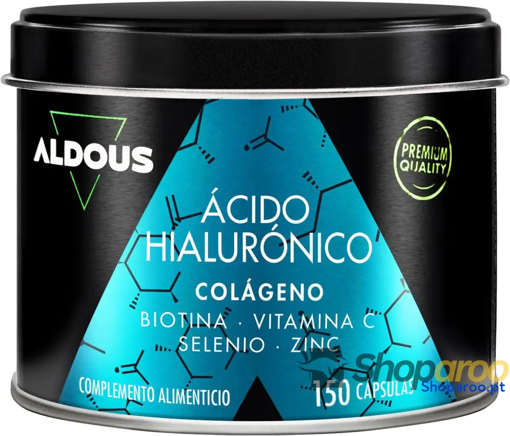 Colágeno hidrolisado e ácido hialurónico em cápsulas vegetais 150 unidades