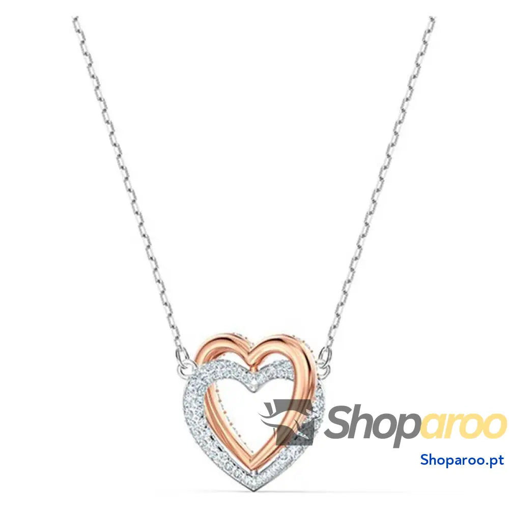 Colar de Corações Entrelaçados Feminino