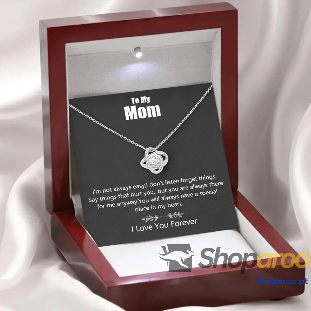 Colar de Trevo Quatro Folhas para Mãe
