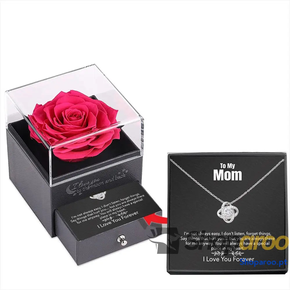 Colar de Trevo Quatro Folhas para Mãe
