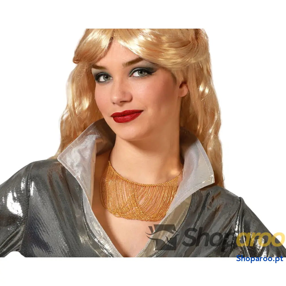 Colar Disco Dourado