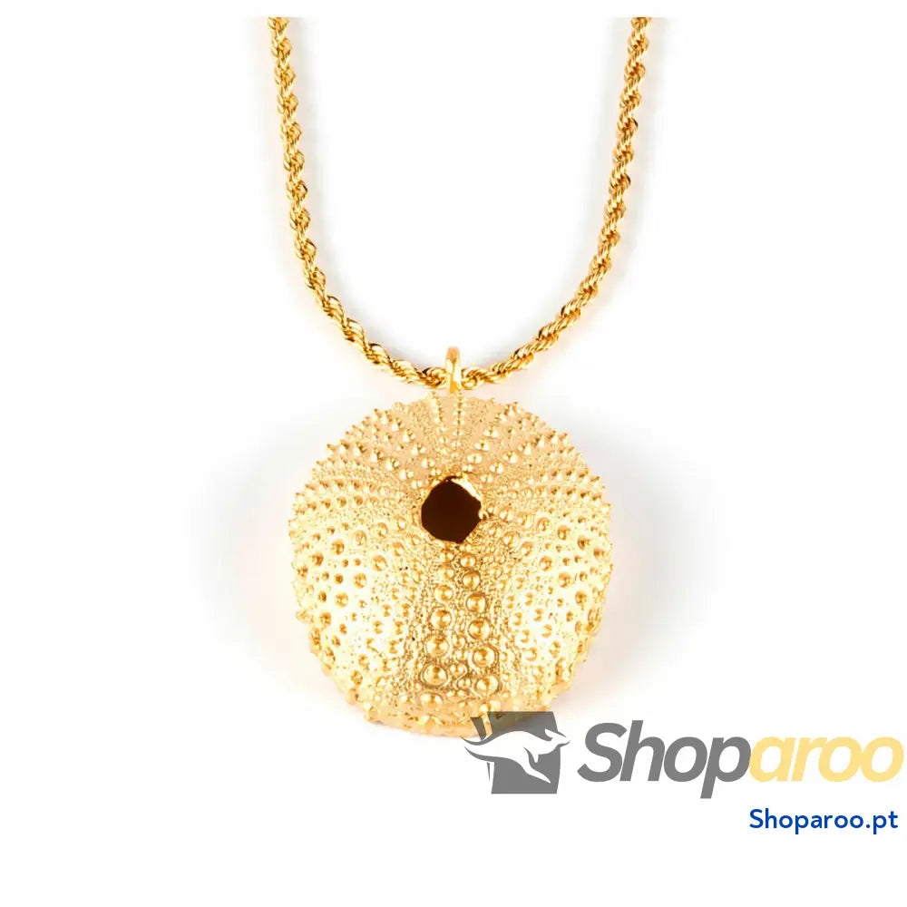 Colar feminino Shabama Trenc Top Latão Banhado em flash dourado 45 cm