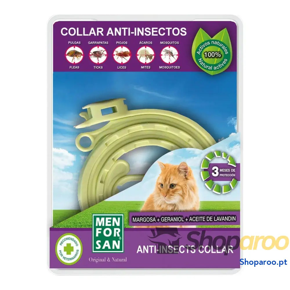 Colar Menforsan Gato Repelente de insetos