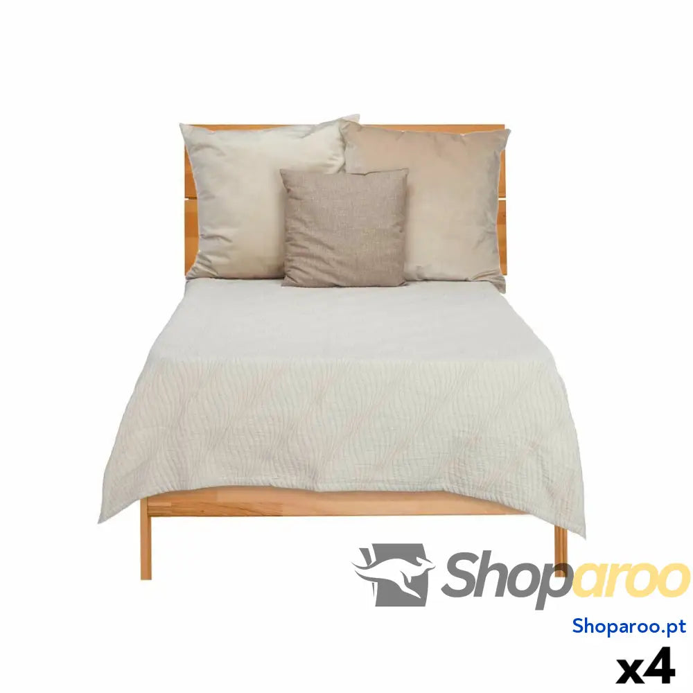 Colcha 180 x 260 cm Bege (4 Unidades)