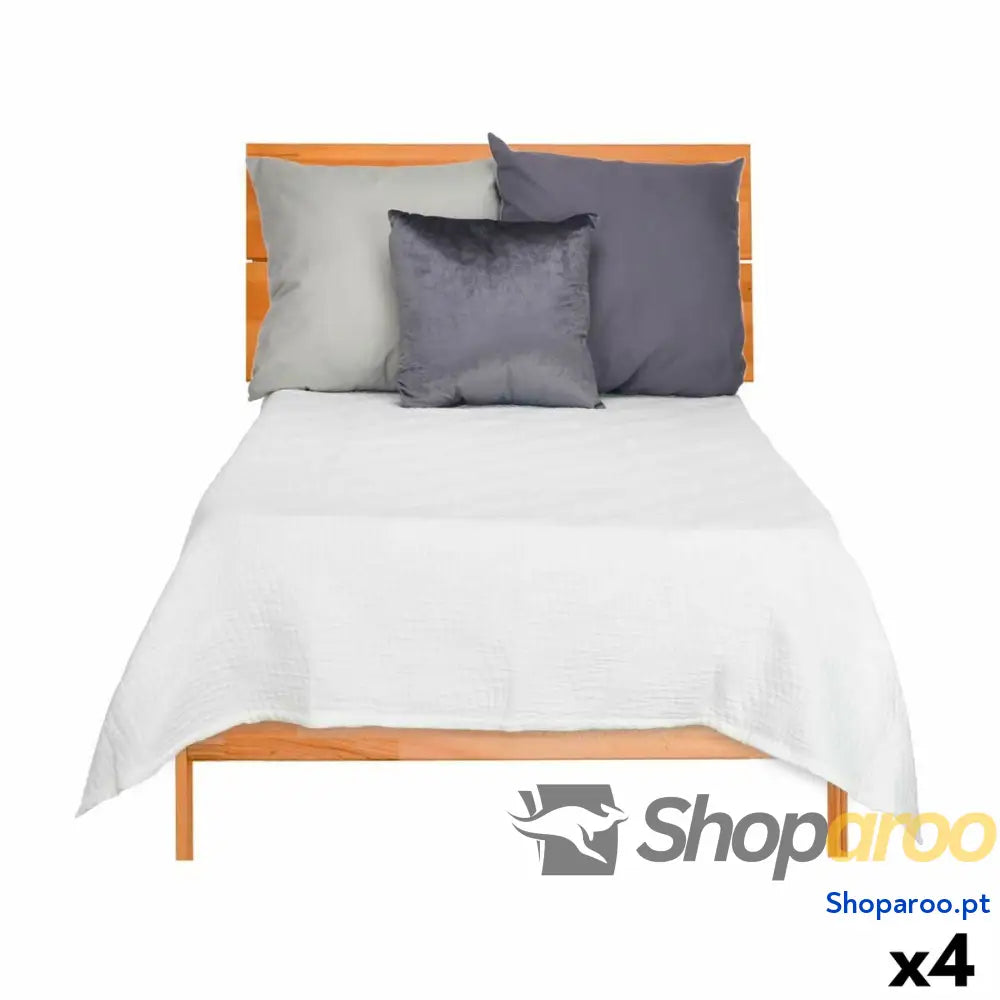 Colcha 180 x 260 cm Branco (4 Unidades)