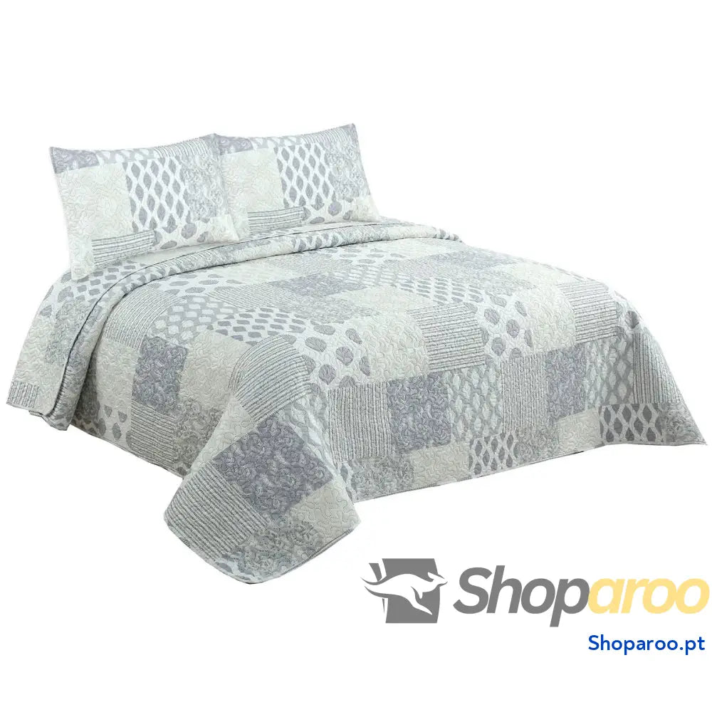 Colcha DKD Home Decor Bege Casal 240 x 260 x 1 cm