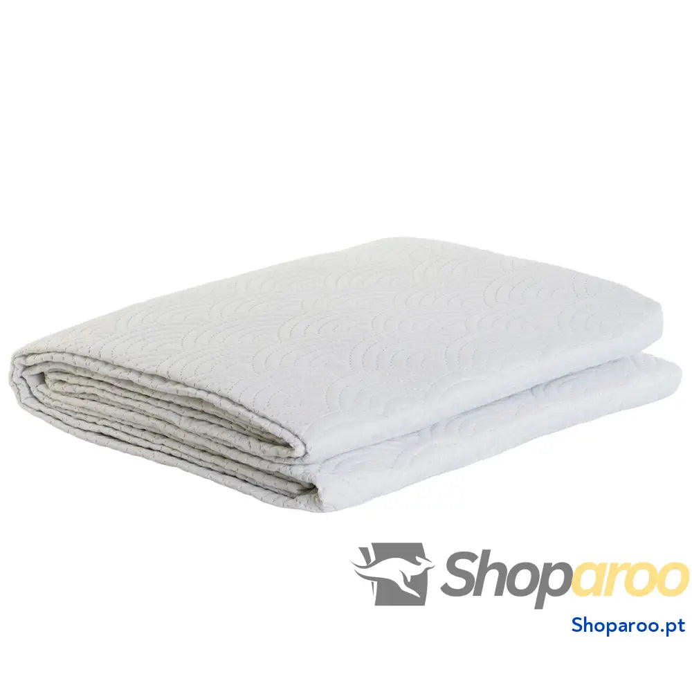 Colcha DKD Home Decor Branco Solteiro Casal 180 x 260 x 1 cm