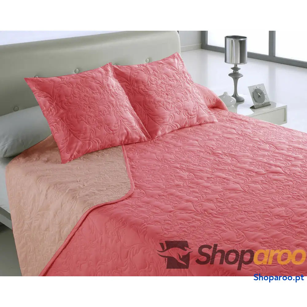Colcha Hosteline VEGAS Vermelho Queen (3 Peças)