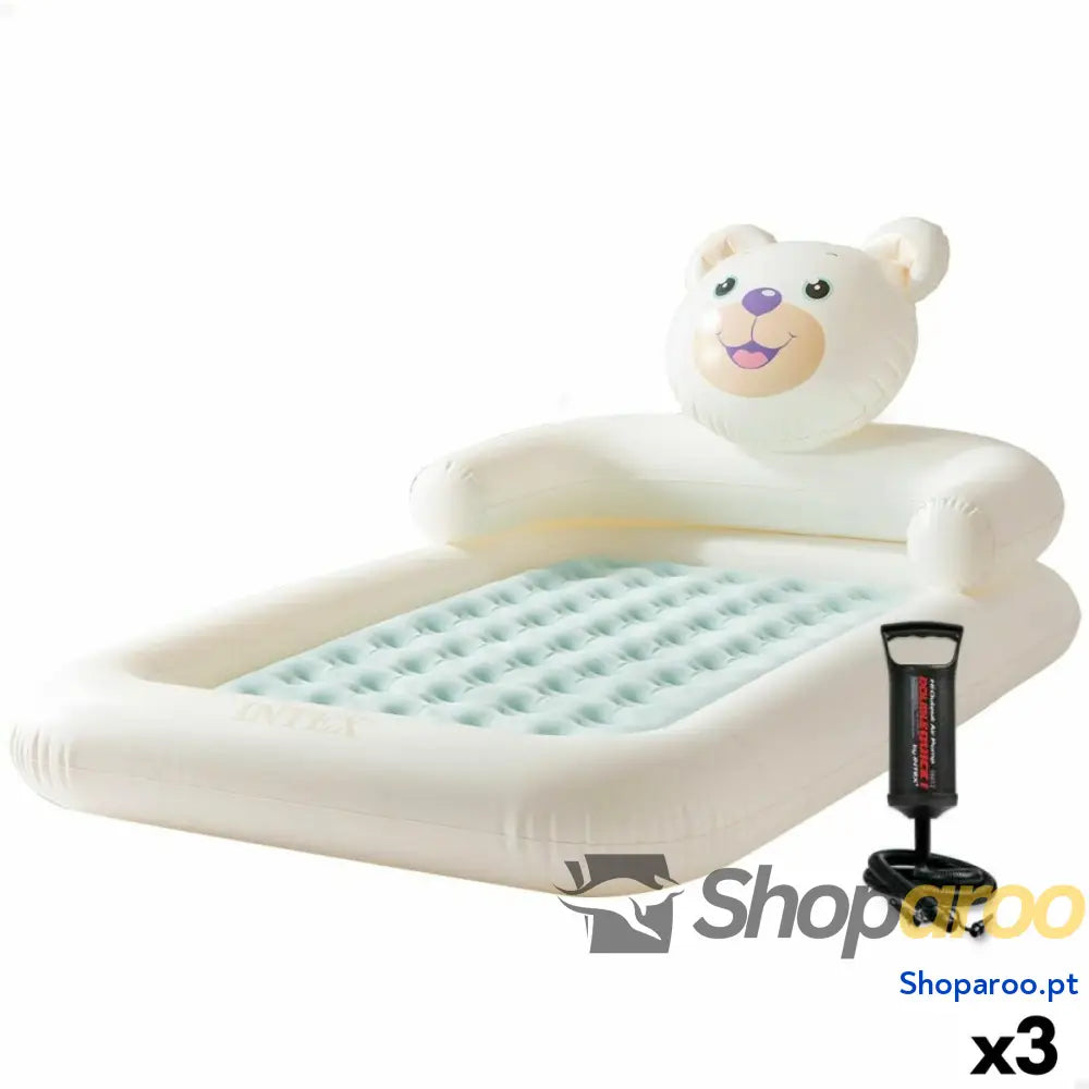 Colchão Insuflável Intex Junior Urso 114 x 10 x 178 cm 3 Unidades