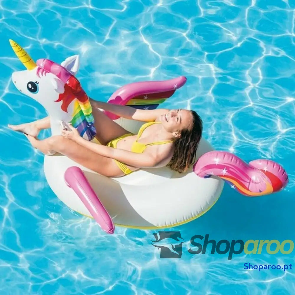 Colchão Insuflável Unicórnio Intex Siva _228799 198 x 140 97 cm