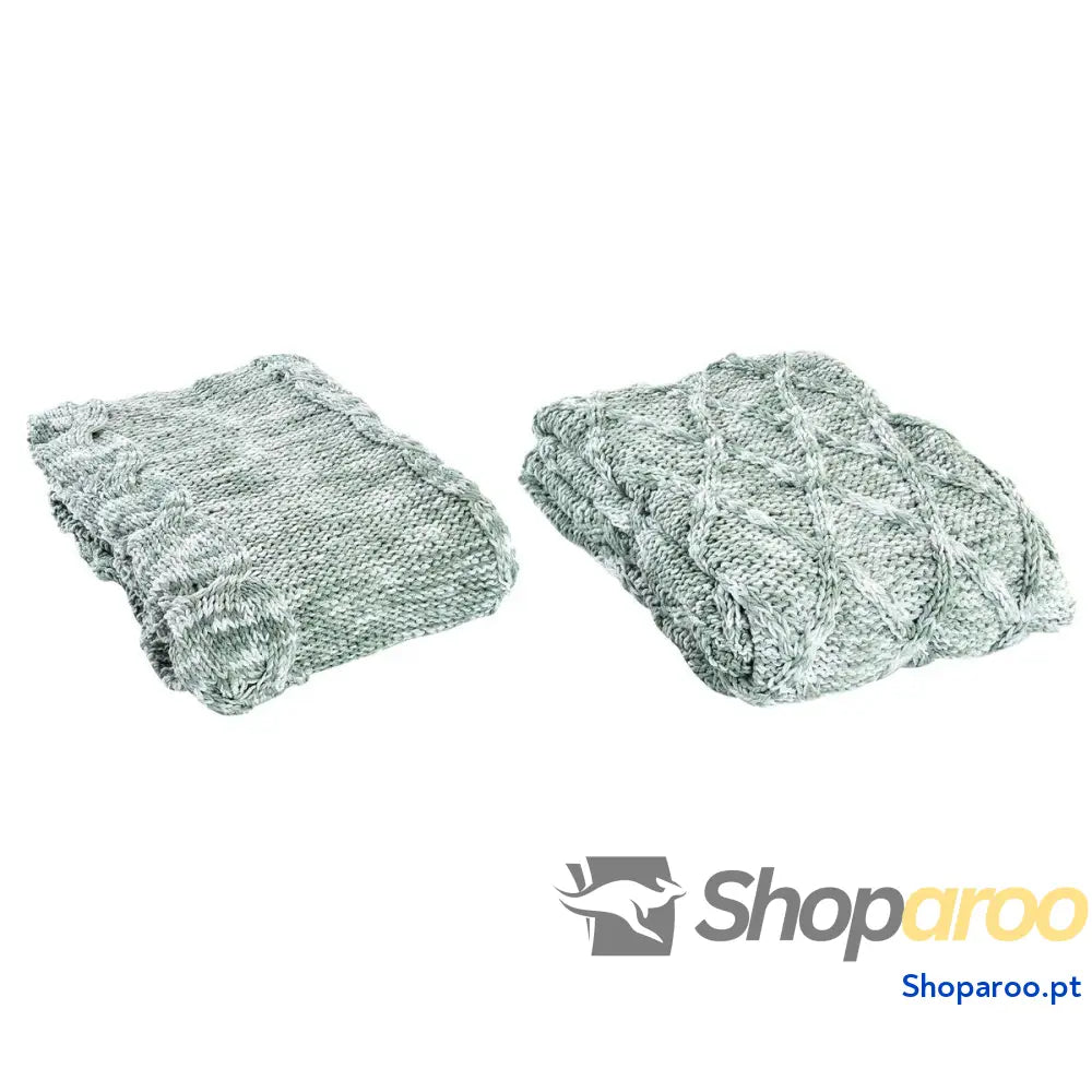 Colchas DKD Home Decor Verde 150 x 125 x 1 cm (2 Unidades)