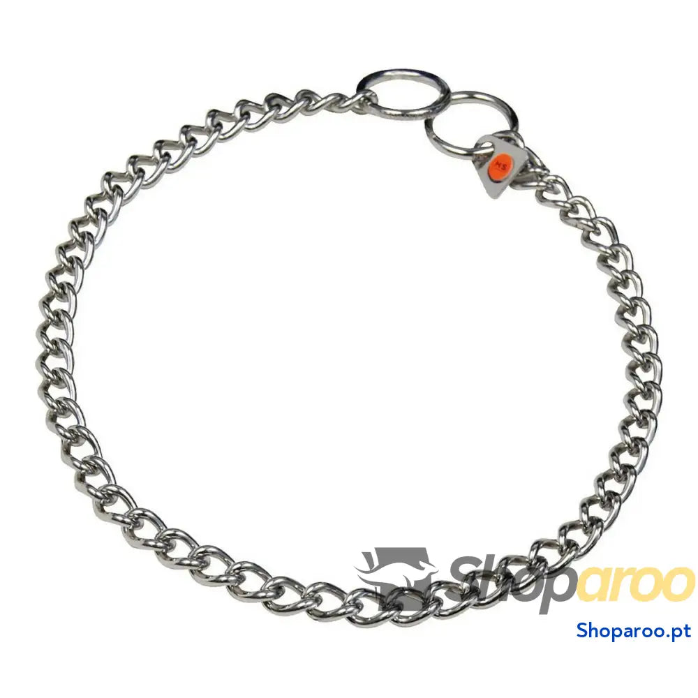 Coleira para Cães Hs Sprenger Prateado 2,5 mm Elos Retorcido (45 cm)