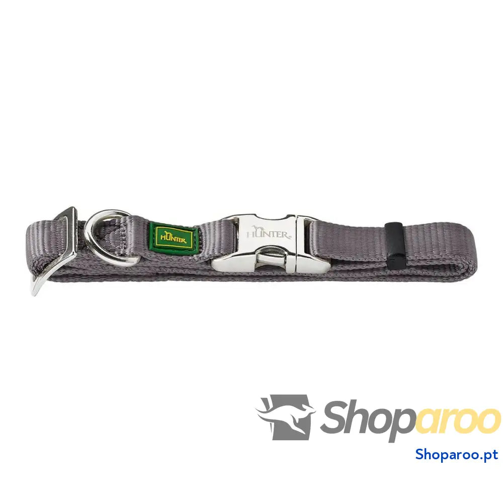 Coleira para Cães Hunter Alu-Strong Cinzento Tamanho M (40-55 cm)