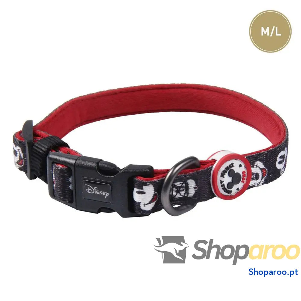 Coleira para Cães Mickey Mouse Preto M/L