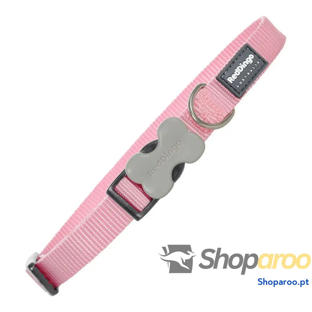 Coleira para Cães Red Dingo Liso Cor de Rosa (1,2 x 20 32 cm)
