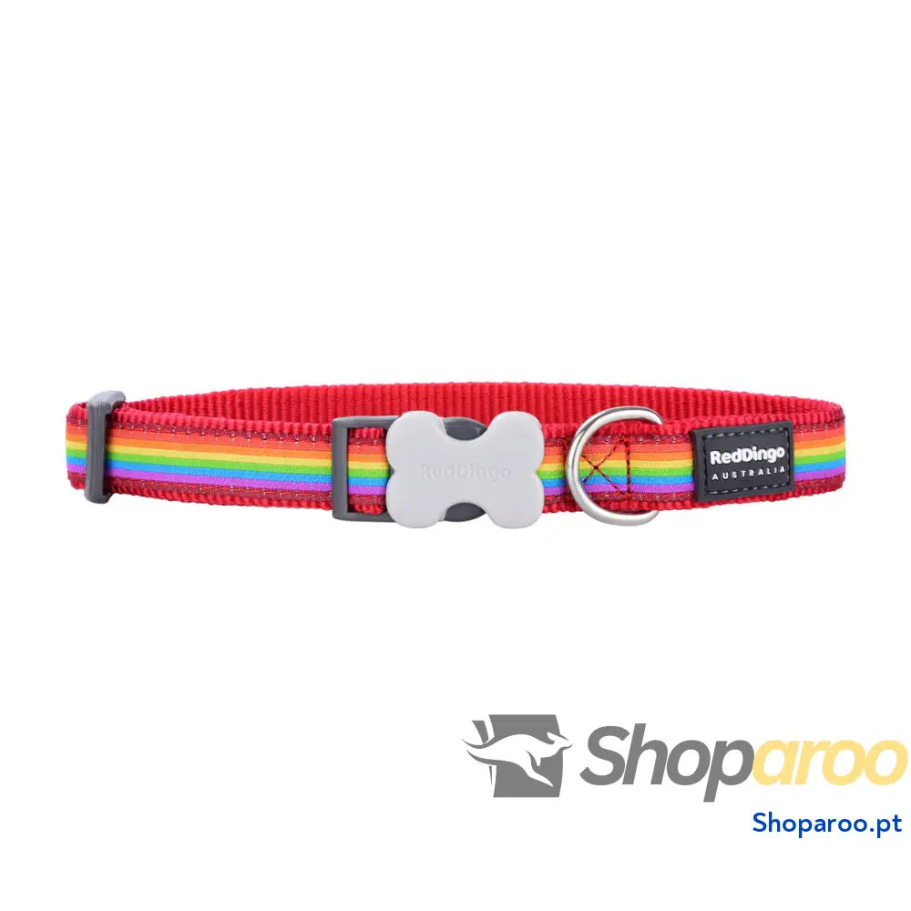 Coleira para Cães Red Dingo Rainbow 20-32 cm Multicolor