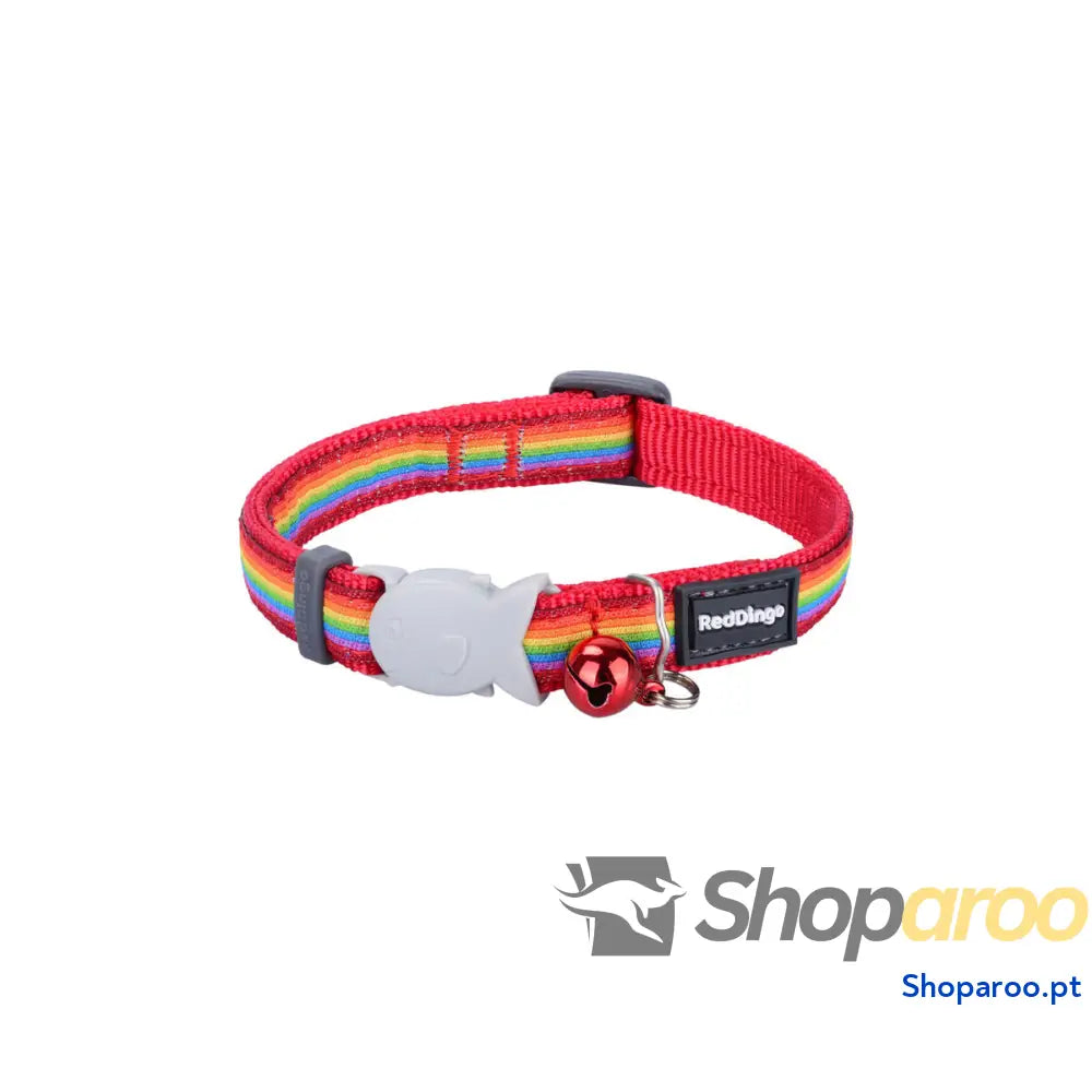 Coleira para Gato Red Dingo Rainbow 20-32 cm Multicolor