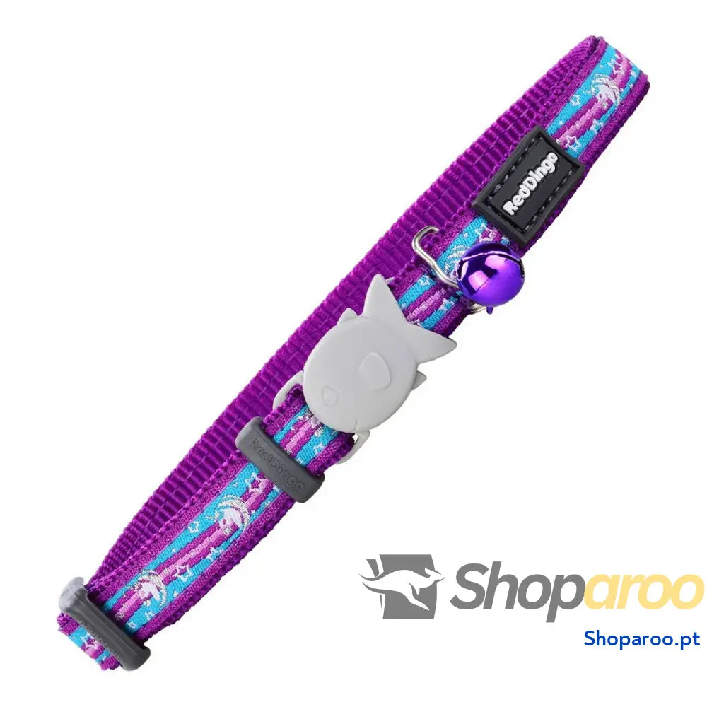 Coleira para Gato Red Dingo Style Roxo 20-32 cm Unicórnio